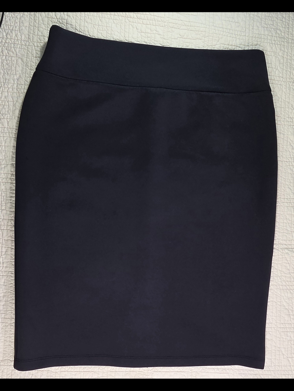 INC International Concepts Solid Scuba Knit Pencil Skirt Black Size Xl - Picture 1 of 11